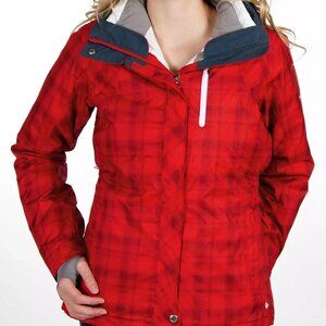 Columbia Whirlibird Interchange 3-In-1 Coat Women's Omni-Heat XS/0-6 Red Plaid